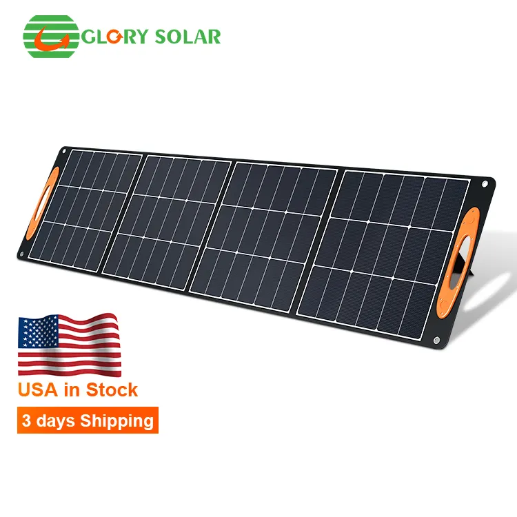 Hotsale Lightweight Waterproof Solar blanket Charger portable folding solar panel solar panel kit 200W for Outdoor Camping