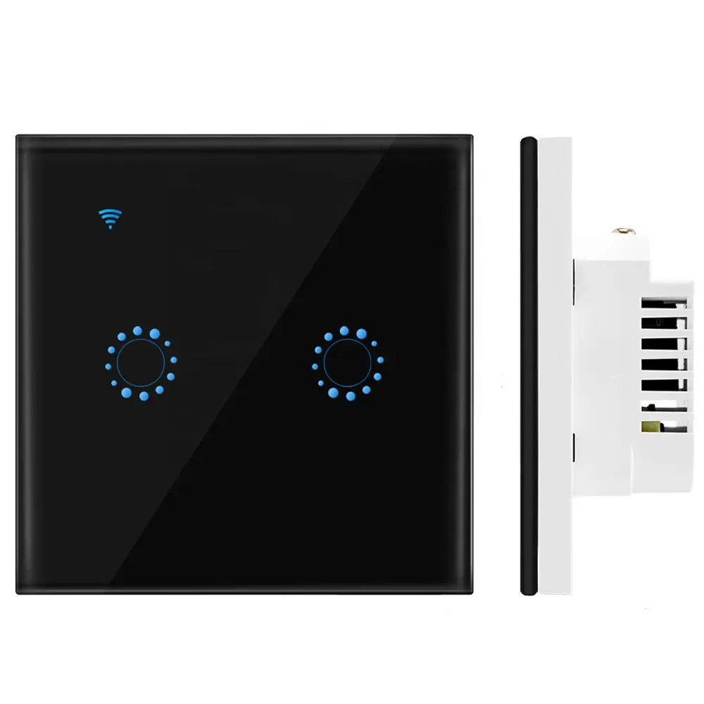 Ewelink dokunmatik anahtarı Wifi 2.4G akıllı ev dokunmatik anahtarı duvar paneli 220V ab/İngiltere standart 2Gang
