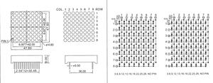 Фабрика HOUKEM, 1,9 дюймов, 8x8 точечный матричный светодиодный матричный дисплей 47,8x47,8 мм для приветственного дисплея - Product Image 6