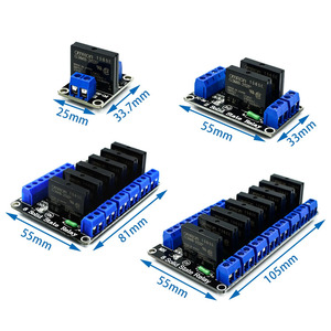 Basso livello 5V 1 2 4 8 canali SSR G3MB-202P modulo relè a stato solido 240V 2A uscita con fusibile resistivo Kit per ARDUINO - Product Image 3