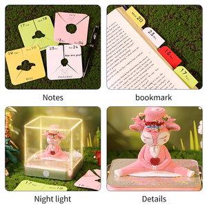 Cubo de notas adhesivas con diseño de ciervo de la suerte, hojas de calendario 3D, papel precortado, Bloc de notas 3D creativo con modelo 3D oculto en el interior - Product Image 5