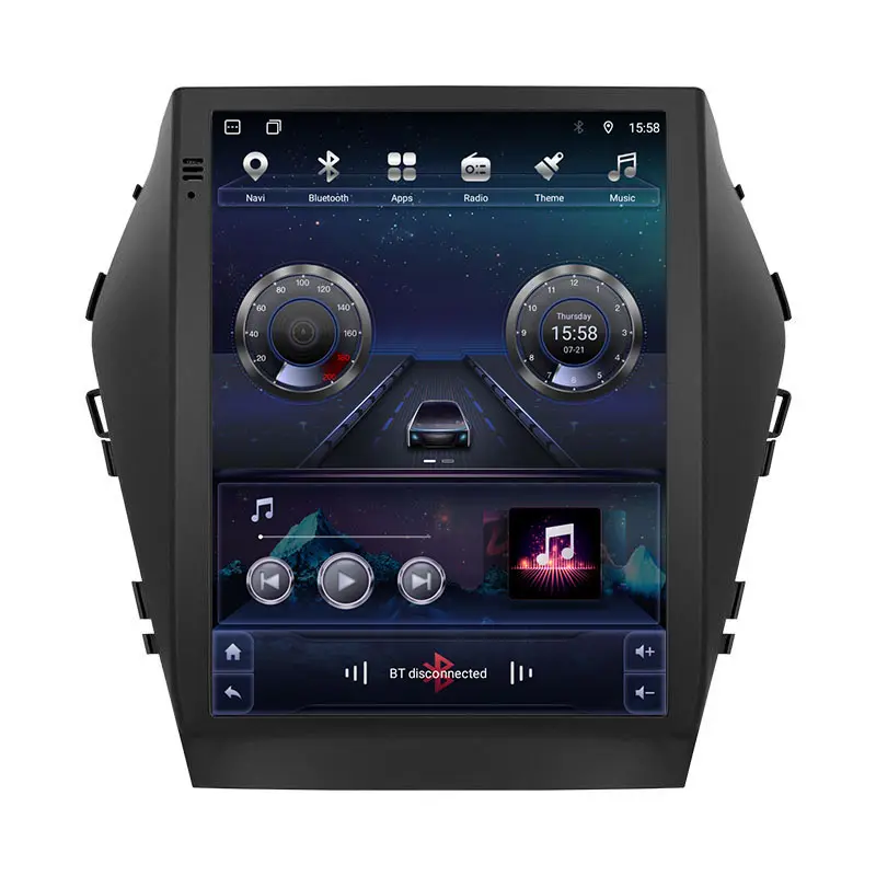 Maisimei autoradio Android stile Tesla da 9.7 pollici per Hyundai Santa Fe IX45 2013-2017 Touch Screen verticale Gps Carplay unità principale