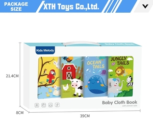 Erken eğitim Montessori oyuncaklar yumuşak bebek bezi kitap hayvan kuyrukları ilginç kumaş öğrenme kitabı oynamak için entelektüel - Product Image 4