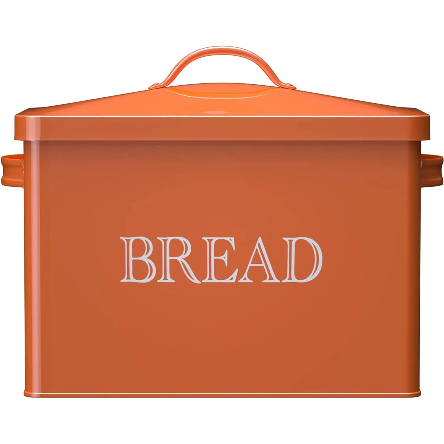 Contenitore salvaspazio per pane da fattoria grande in metallo per contenitore per la conservazione del pane in latta da appoggio in metallo da cucina