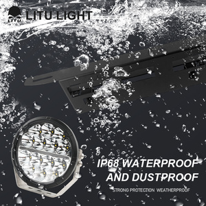 Yüksek güç 6.5 inç 12V 24V su geçirmez pozisyon ışık araba kamyon için led yuvarlak sürüş ışık - Product Image 4