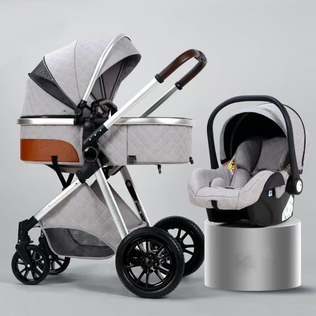 Light grey with car seat
