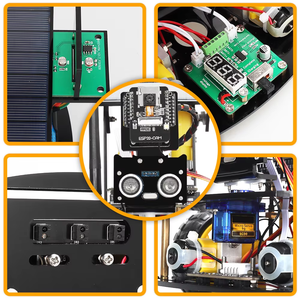 ESP32-32 solare macchina fotografica di programmazione istruzione robot auto Internet delle cose auto di programmazione intelligente ad ultrasuoni - Product Image 5