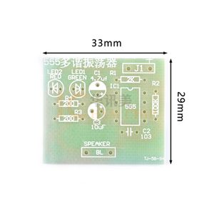 555 çok harmonik osilatör kiti NE555 olmayan sabit durum devresi çift flaş elektronik öğretim ve eğitim DIY parçaları - Product Image 3