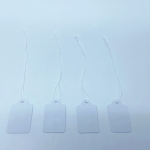 Cheap Custom Design Printing Name Logo Paper Garment Hangtag Labels Clothing Hanging <strong>Tags</strong> <strong>with</strong> <strong>String</strong> - Product Image 3