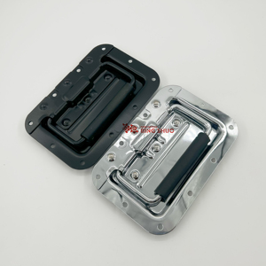 Großhandel Produktion Brust Flight Case Teile Einbau Feder belasteter Zug griff Trommel Flight Case Brust griff Aluminium griff