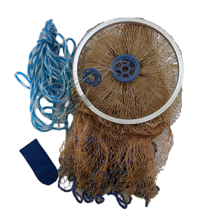 4ft EZ accu-ném chì Sinker 5/8 \ "SQ hoàn toàn mở hạ cánh cá Net dây rút multifilament tay ném đúc Net Đôi Nút - Product Image 1