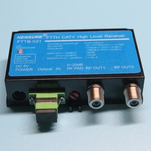 High Level 100dBuv 2 Ausgang Indoor Digital Analog CATV FTTB 1550nm Glasfaser Mini Knoten Optischer Empfänger WDM SC APC SC UPC - Product Image 2