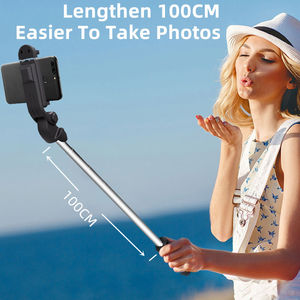 Fernbedienung 4-in-1-Multifunktions-Telefonhalter Universal Selfie Stick für Video aufnahmen mit Licht