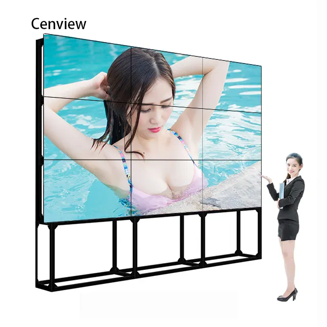 2x3 3x3 бесшовная цена видео настенный большой экран 46 49 для помещений 55 дюймов Сращивание экрана панель рекламы ЖК-дисплей 65 дюймов видео стена