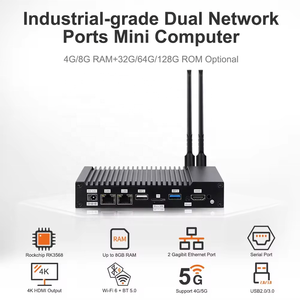 RK3568 Quad Core Edge Computing IoT Control Cartridge RS485 RS232 4G LTE Dual Ethernet Android Ubuntu <strong>Linux</strong> Gateway <strong>Computer</strong> - Product Image 4
