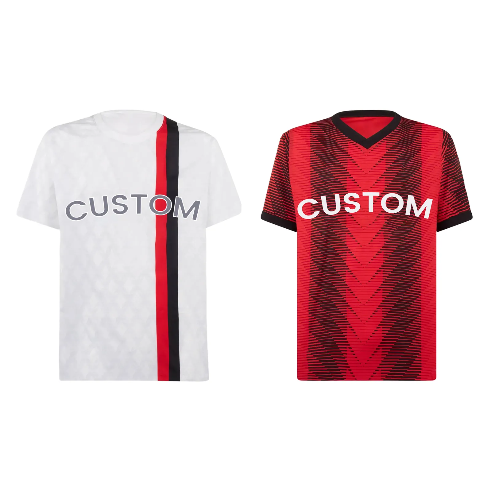 Maglia da calcio di qualità tailandese su misura AC Milan Away/Home Club versione Fan 23/24 giocatore uomo maglia da calcio in vendita