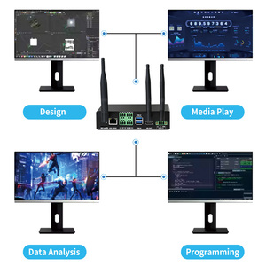 2025 Venta caliente Android Linux Dual OS Industrial Mini PC Box Computer Edge Computing Support 4K Wifi 6 Ready Stock Industrial Mini