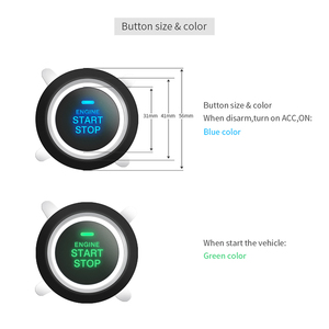 Plug and Play Passive Keyless Entry <strong>Push</strong> <strong>Button</strong> <strong>Start</strong> Car Alarm Fit for <strong>Key</strong> <strong>Start</strong> Petrol Ford - Product Image 4