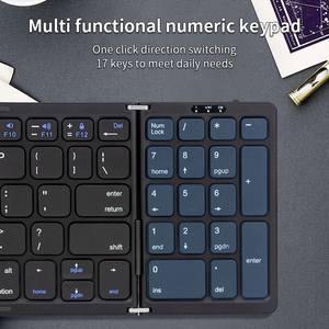 Free Switching of Devices Foldable Full Size Rechargeable Bluetooth Wireless Keyboard for Tablet Smartphone <strong>Computer</strong> - Product Image 5