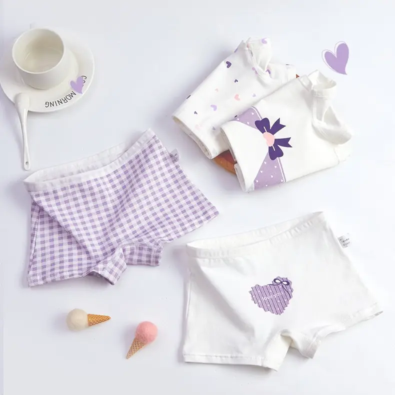 Calcinha boxers para bebês, roupa íntima de algodão respirável, macia e confortável para crianças