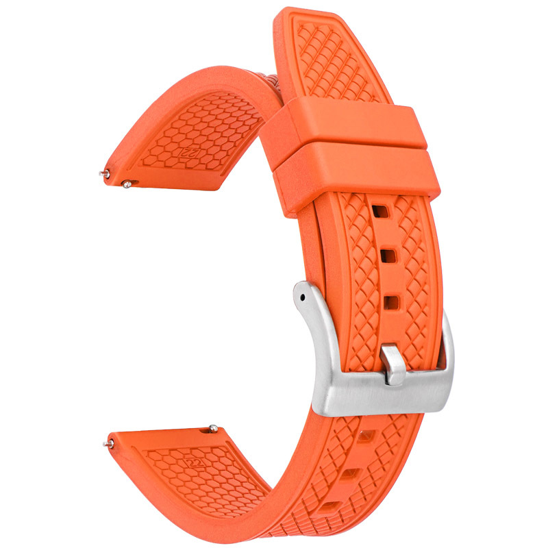 Orange silver buckle