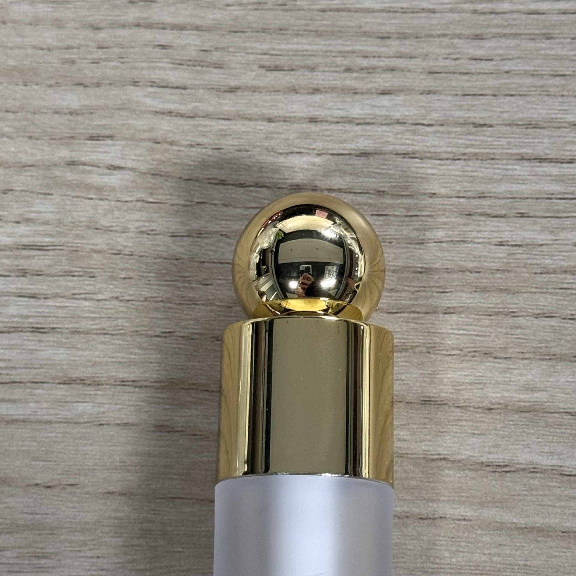 Pincel gota de 6 ml - Cabezal redondo dorado - ABS esmerilado