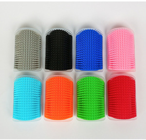 Cat Corner Scratcher Self Grooming Massagem Pentes para gatos longos de pele curta Gatinho, Cat Self Groomer Wall Corner Brush com <span class=keywords><strong>Catnip</strong></span>
