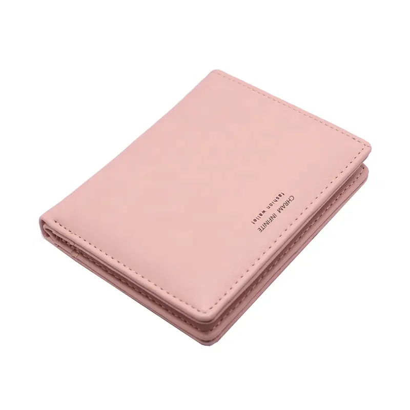 MIYIN Ultra ince kısa küçük cüzdan öğrenci çoklu kart çanta değişim cüzdan fermuarlı sevimli kart tutucu minimalist kadın cüzdan