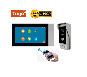 Precio de fábrica WiFi Video Intercom System 7 pulgadas Pantalla táctil 1080P Cámara Timbre inteligente impermeable con aplicación Tyua - Product Image 4