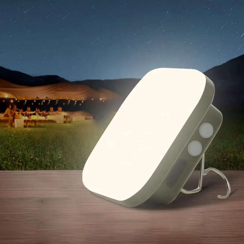 Led cắm trại ánh sáng với Bộ sạc di động ngoài trời có thể sạc lại LED trại ánh sáng độ sáng có thể điều chỉnh cắm trại ánh sáng