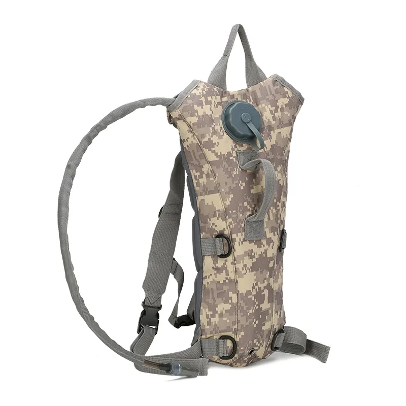 Wholesale multi camo desert hydration back packs 3L water bag tactical hiking hydration backpacks with water bladder
