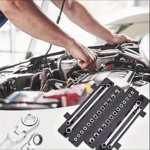 27pcs Extra Long Ratchet Wrench Set Flexible Head Multi Specification Plastic Socket <strong>Tools</strong> Hand Operated OEM Box <strong>Bag</strong> - Product Image 3