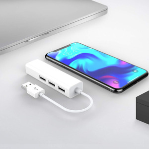 USB Ethernet con 3 porte 2.0 RJ45 scheda di rete Lan adattatore da USB a Ethernet per Mac iOS Android PC RTL8152 HUB USB 2.0 - Product Image 5