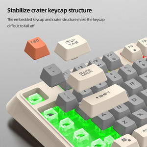 Multi <strong>Functional</strong> Mechanical Wired <strong>Keyboard</strong> with Volume Knob Ergonomic RGB <strong>Keyboard</strong> for <strong>Computer</strong> Gaming
