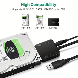 Для Sata Usb 3,0 адаптер кабель внешний жесткий диск адаптер для Sata 3 к USB3.0 15PIN адаптер для жесткого диска соединительный кабель - Product Image 3