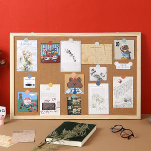 Özel fabrika ahşap ahşap çatkı duvar monte bülten Pin uyarı Corkboards mesaj mantar kurulu bülten panoları - Product Image 4