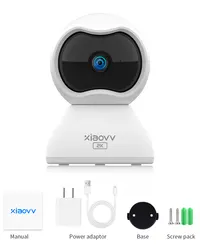 Xiaovv telecamera di rete di sicurezza domestica per interni 360 gradi Pan-Tilt Audio visione notturna CMOS sensore Memory Card telefono - Product Image 5