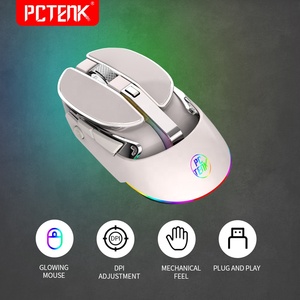 Programmier bare 2,4g Dual Wireless Wired DPI LED RGB Optische Treiber Gaming anpassen Software Maus Fall