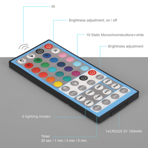 RGB 3500K Light Strip IP44 One for Two (with Sensor Function) Lighting Remote Colorful <strong>Led</strong> Christmas Light - Product Image 4