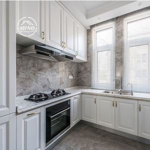 Úc thiết kế hiện đại rắn gỗ Cucina sơn mài prefab tủ bếp Nhà Thông Minh phẳng gói căn hộ vòi bản lề - Product Image 3