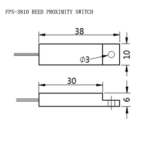 FPS-3810 NO/NC <strong>Rectangular</strong>/Cylindrical Plastic Sealed Magnetic Reed <strong>Proximity</strong> <strong>Sensor</strong> Molded Position <strong>Inductance</strong> Switch - Product Image 3