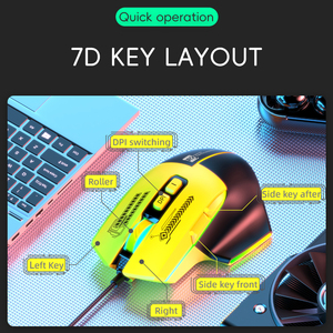R8 sıcak satış 2025 yeni varış PC oyun fareler RGB arkadan aydınlatmalı programlanabilir ergonomik fare ile yeni kablosuz fare oyun - Product Image 3