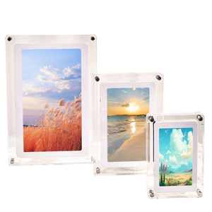 Oem 10 inch IPS màn hình video âm thanh Máy nghe nhạc đồng hồ trong suốt Acrylic 32GB Bộ nhớ Wifi Khung ảnh kỹ thuật số MP4 MP3 Video phát lại - Product Image 1