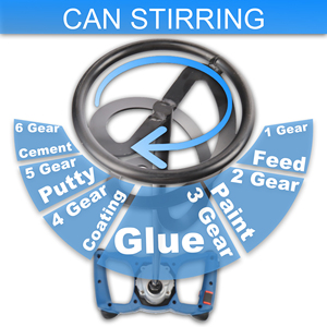 Herzo 220V cầm tay điện Stick <span class=keywords><strong>Mixer</strong></span> xách tay biến điều khiển tốc độ trộn bê tông-6 vị trí 50Hz - Product Image 3