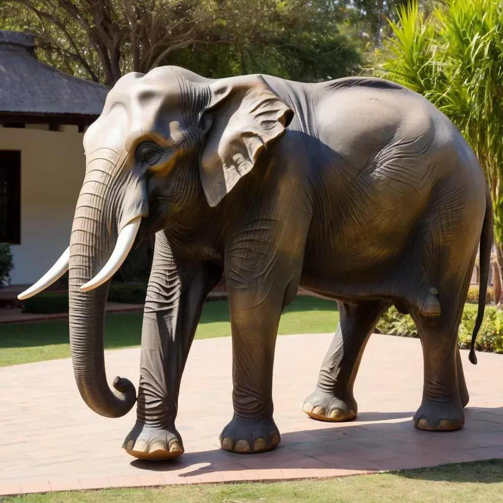 청동 작품 야외 장식 황동 동물 조각 코끼리 동상 판매