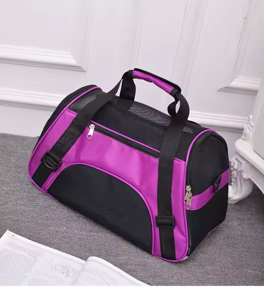 Coussin violet + peluche
