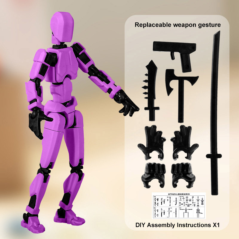 Arma de Mech-4 púrpura grande 4 modo