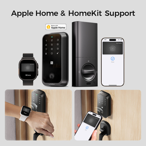 LNDU HK01 yeni <span class=keywords><strong>Apple</strong></span> HomeKit NFC dijital akıllı kilit IC kart Fobs şifre parmak izi ana kapı için biyometrik sürgülü kilit