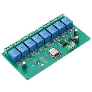 Modulo relè WIFI a 8 canali ESP8266 per il controllo Wireless dei componenti elettronici DC 7-28V/5V - Product Image 1