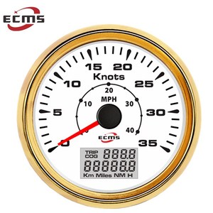 Velocímetro com gps, velocímetro 0-35 botões com tela <span class=keywords><strong>lcd</strong></span> para barco marítimo, odometro, vessel, 85mm